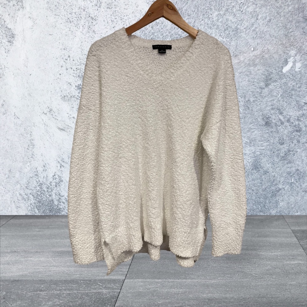 Sanctuary Womens Fuzzy White Sweater. NWOT